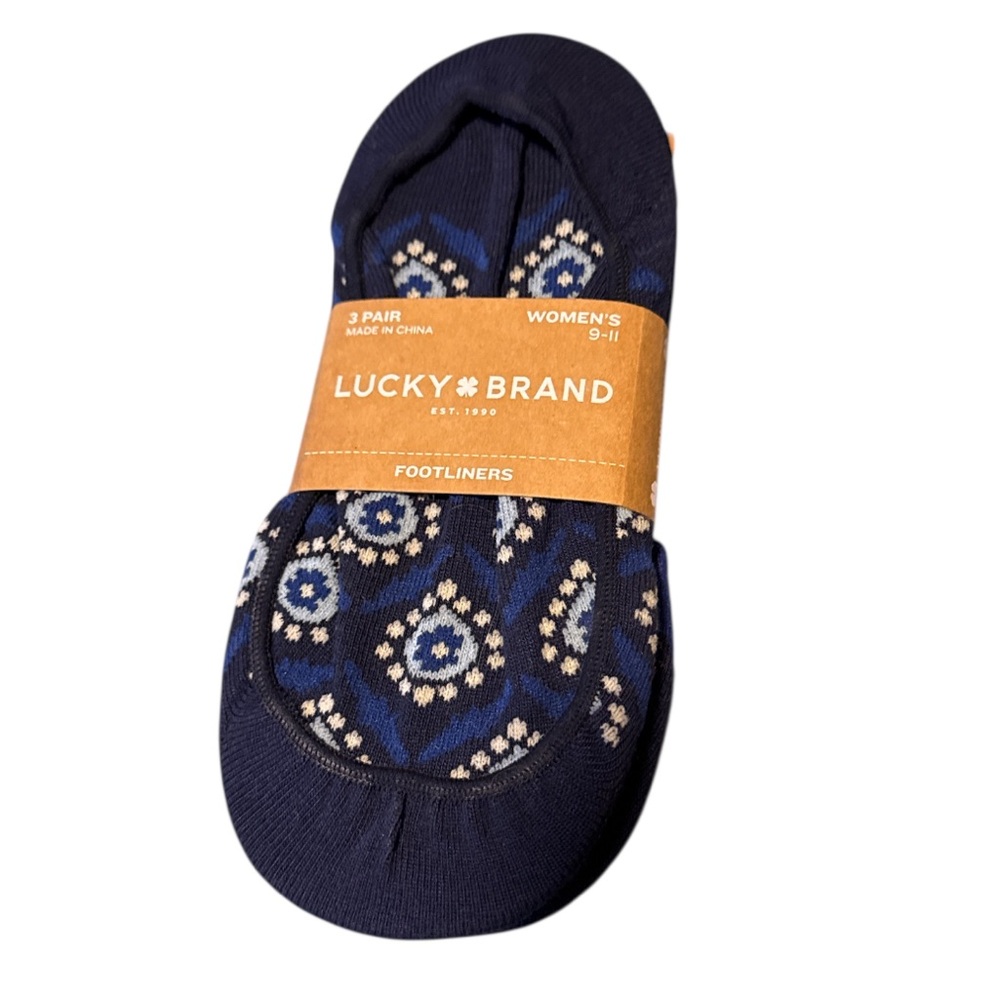 NWT Lucky Brand woman’s Blue Footliners- size 9-11